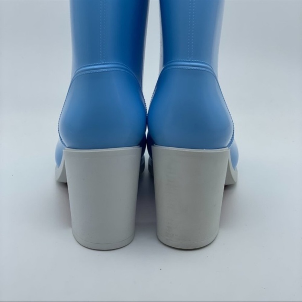 NWT Christian Louboutin Loubirain Sky Blue Rain Boots | Size 40 | - Picture 8 of 9
